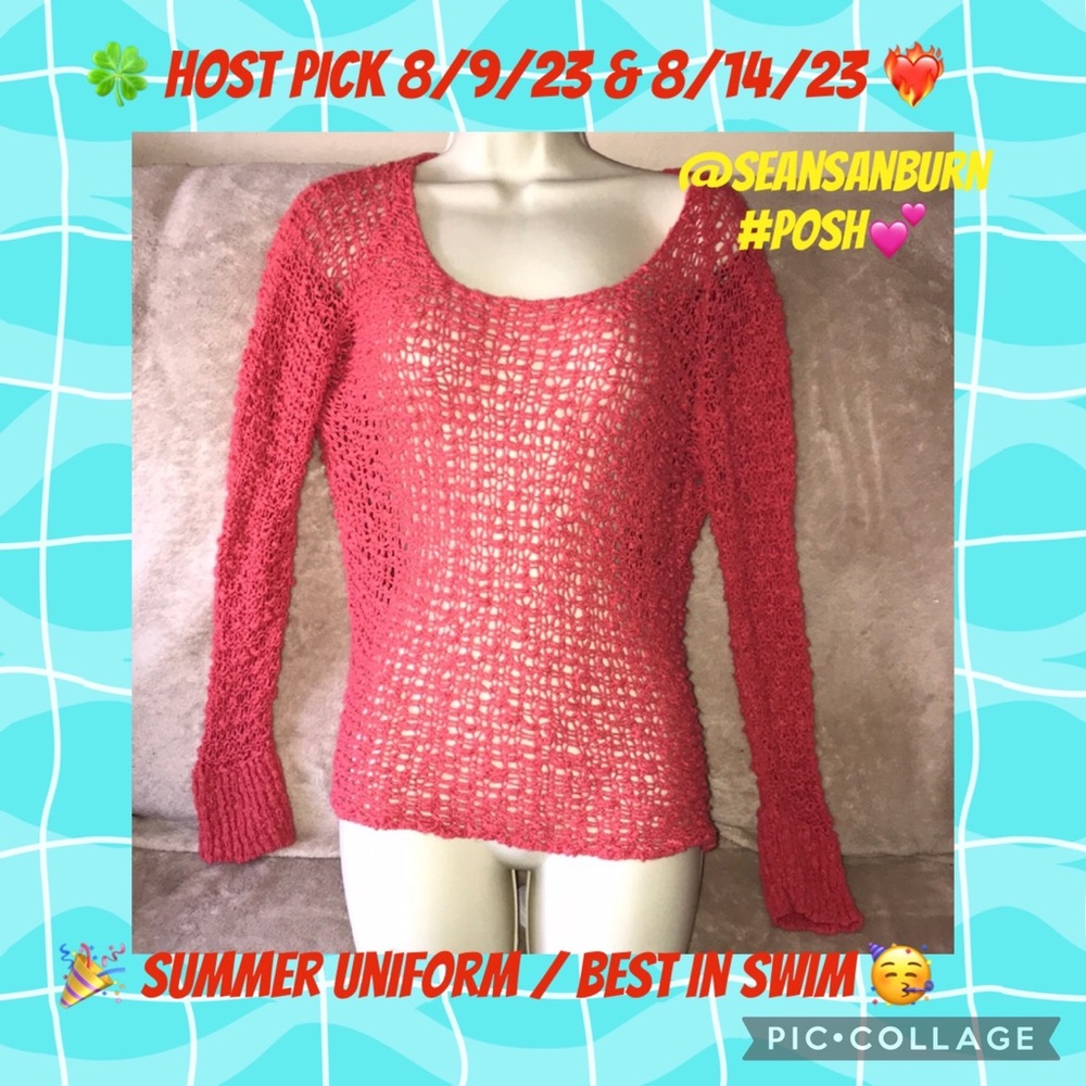 Apropos s/m coral 🪸 swim cover top stretchy 💕
